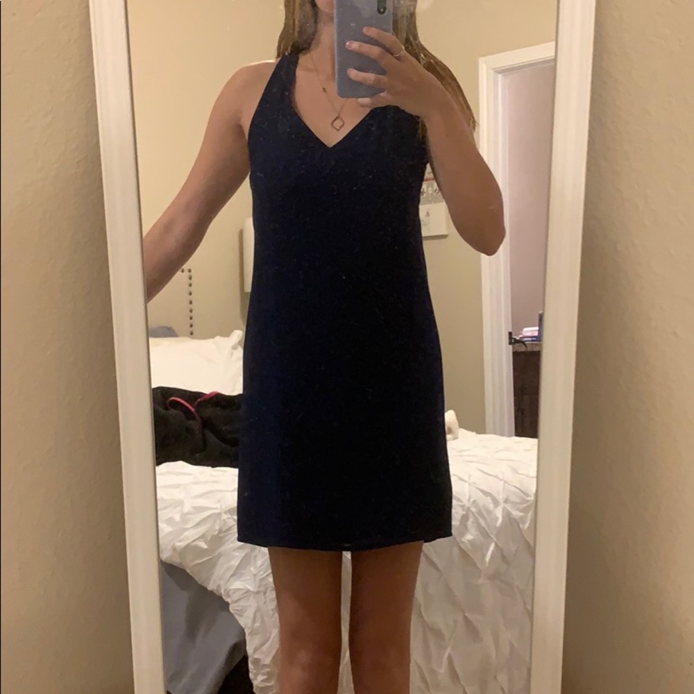 Blue cocktail dress